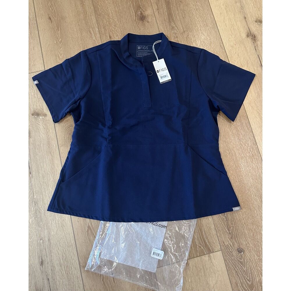 Women's Figs Limited Edition Insiza Scrub Top Navy Blue XXL NWT!